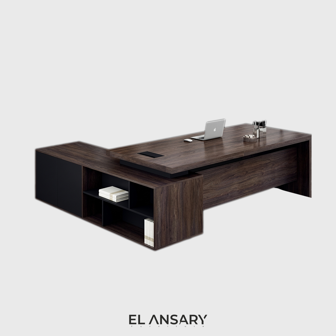 Umber Onyx Estate Executive Desk