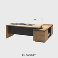 Obsidian Meridian Executive Desk