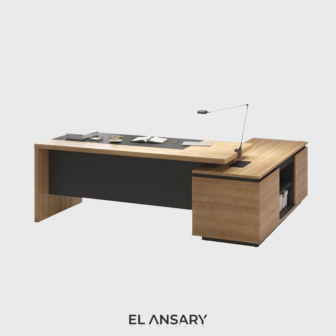 Obsidian Meridian Executive Desk