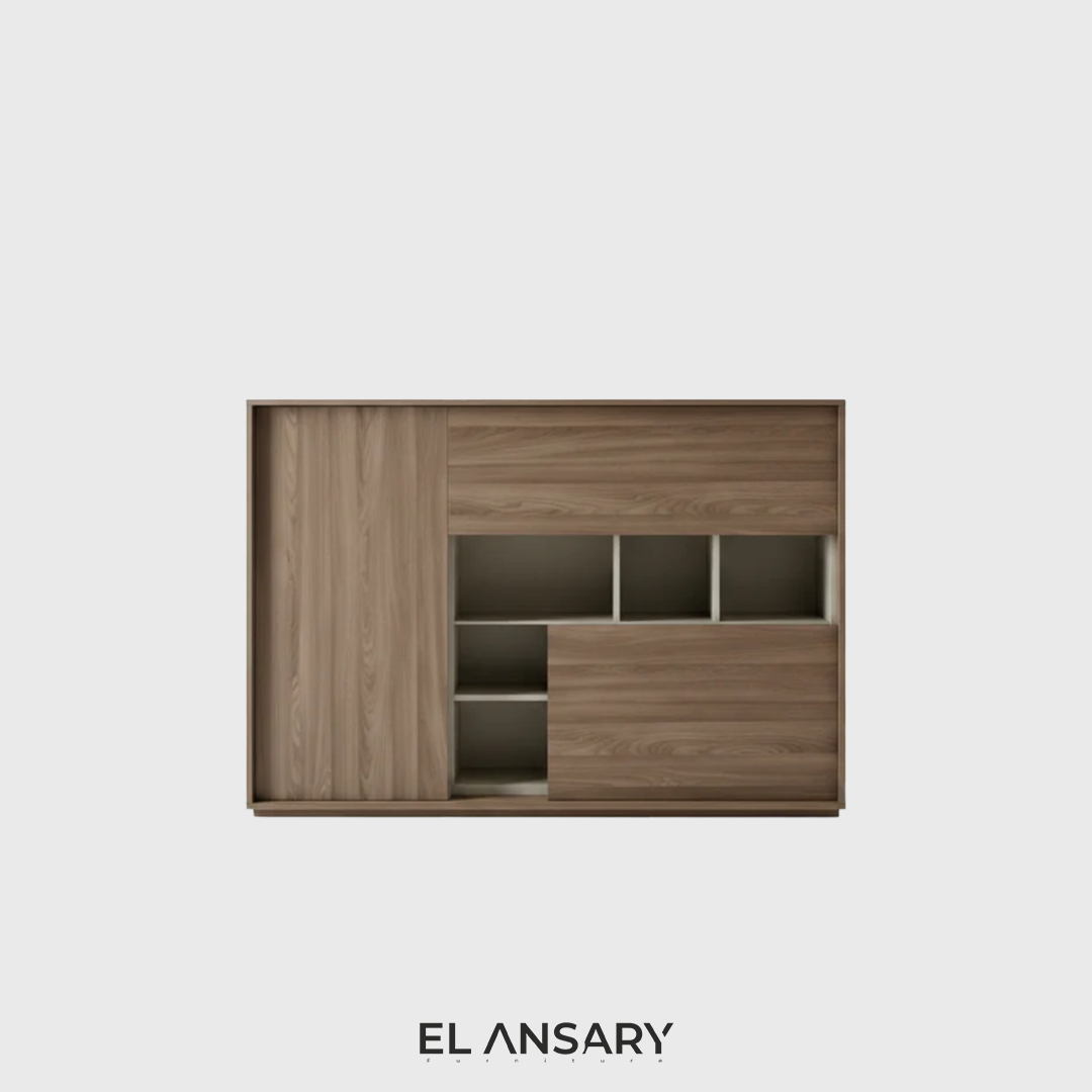 Walnut Stratum Storage Unit